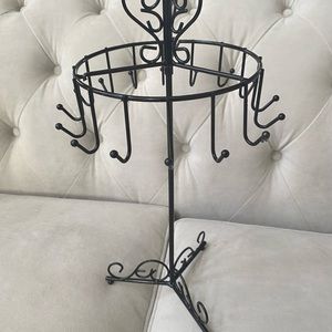Jewelry organizer metal iron stand